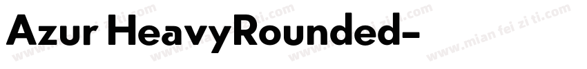 Azur HeavyRounded字体转换